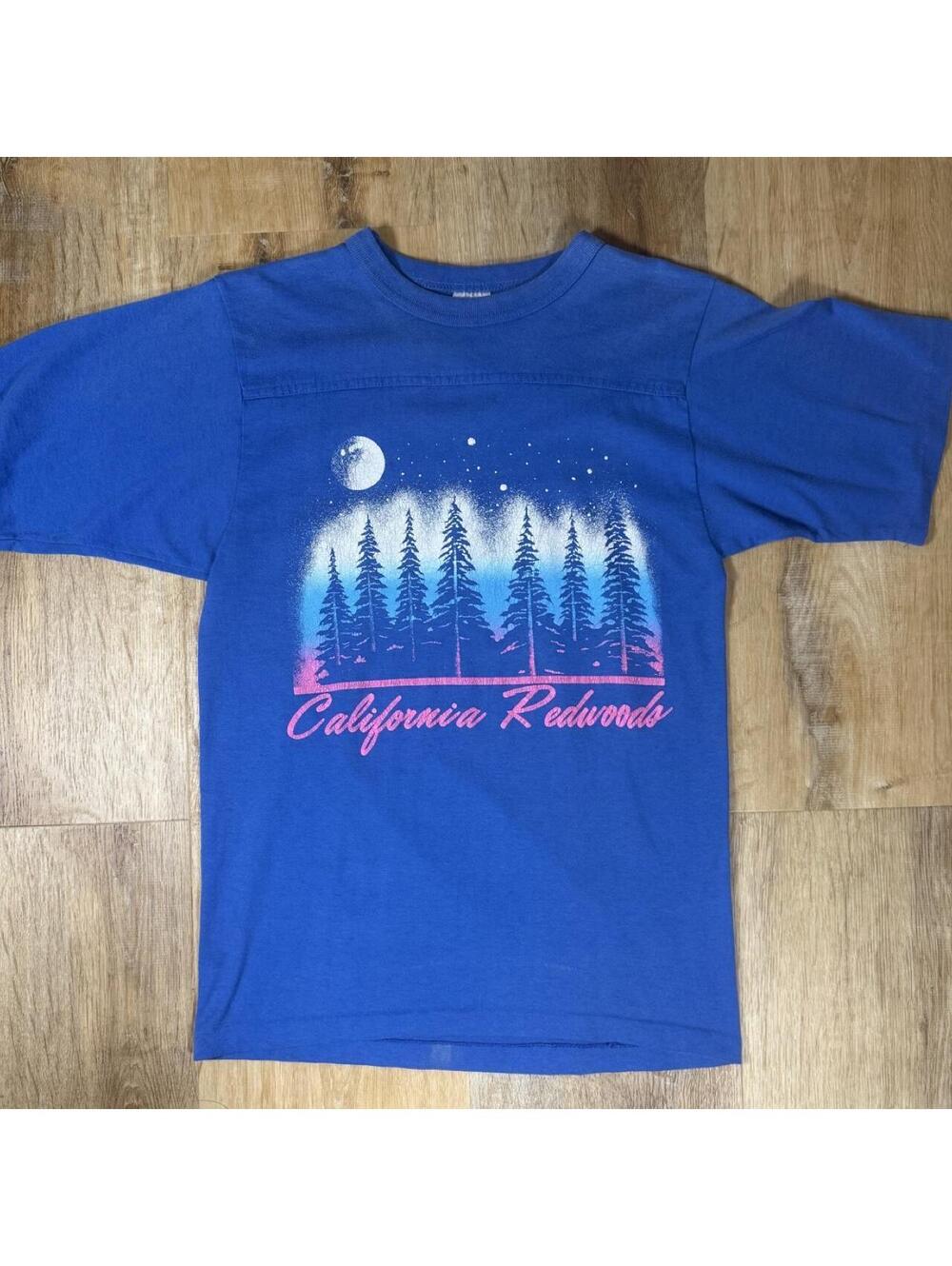 80s California Redwoods Tee – Blue (M)